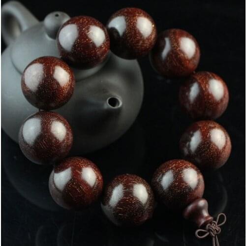 Blood Sandalwood Bracelet Log Old Material High Density 25MM Bead