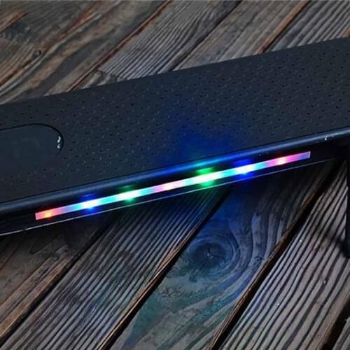 Colorful Foldable LED Strip Light Chassis Decorative Lamp For Xiaomi M365 Electric Scooter Skateboard Safety Night Light Riding