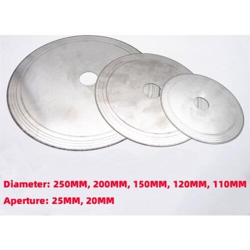 1Pcs 110/120/150/200/250mm Ultra-thin Diamond Saw Blade Slanted Teeth Cutting Tool For Stone Agate Jade Gemstone Crystal Disc