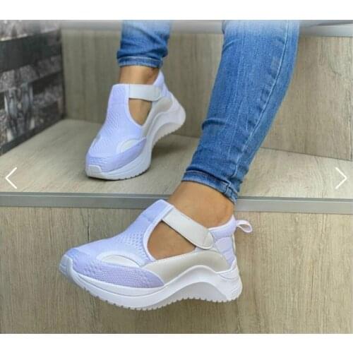 New Autumn Women Platform Sneakers Ladies Brand Shoes Girls Thick Bottom Sneakers Genuine Mesh Sneakers Trainers Flat Shoes