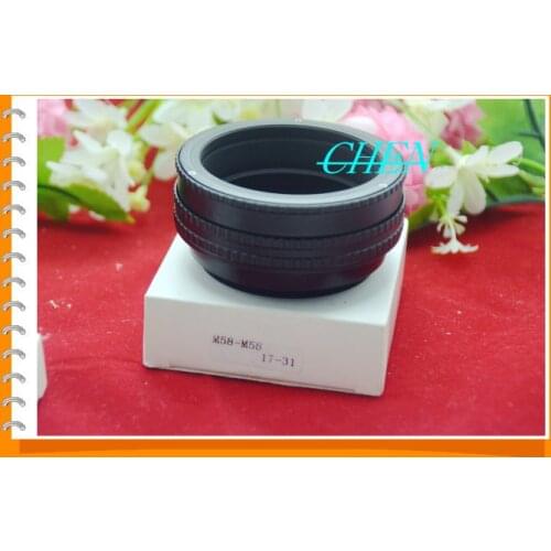 M58-M58 17-31 M58 to M58 17mm-31mm Mount Focusing Helicoid Ring Adapter 17 - 31mm Macro Extension Tube