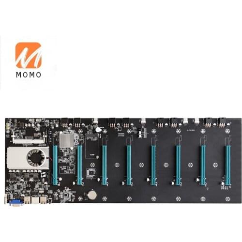 Crypto etherum currency mining rig 8 GPU motherboard Bitcoin ETH ZEC Ether LiteCoin Filecoin FIL mining 8 pcs Graphics