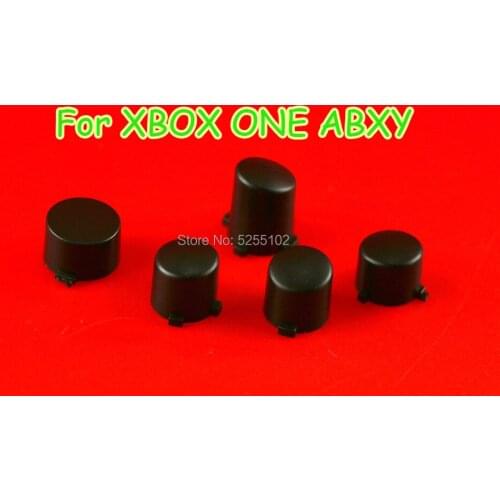 5sets ABXY Buttons Mod Kit Black Plastic ABXY +Guide Buttons Shell For Xbox One xboxone Wireless Controller