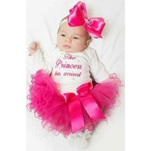 2019 New baby girls outfits Kids Newborn PRINCESS Baby Girl Outfit Tutu Dress lovely 2pc fashion princess infant clothes