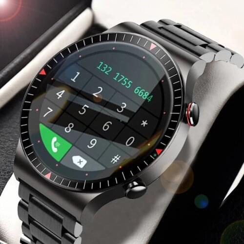 2021 New Steel Business Smart Watch Bluetooth Call Smartwatch Men Women Waterproof Sport Fitness Bracelet For IOS Android Honor
