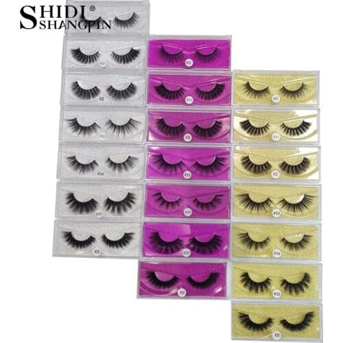 Wholesale price 10 boxes free shipping natural long false eyelashes cruelty free 3d mink lashes makeup fake eyelash extension