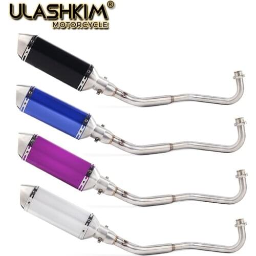 M3 Motorcycle Full System Exhaust Muffler Middle Connect Pipe Slip On For HONDA GROM MSX 125 MSX125 2012 2013 2014 2015