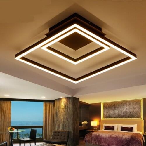 Simple rectangular LED ceiling lights/lamps creative living room bedroom creative cloakroom clothing shop art lighting ZA lo1030