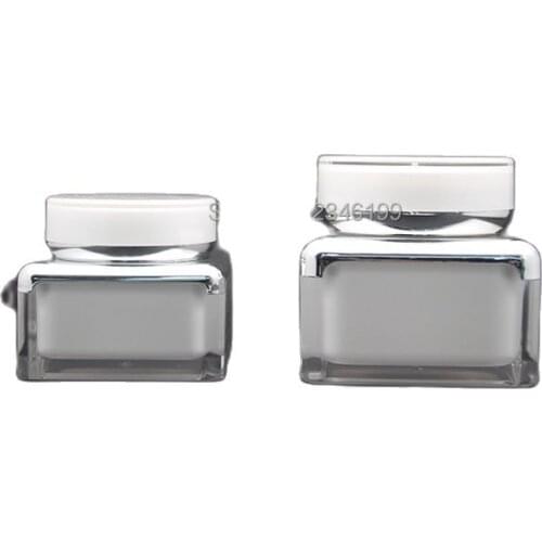 Empty Lotion Pump Bottle 100ml Airless Emulsion Pump Bottle Cosmetic Container Water Essence Bottle Empty Cream Jar 50g 10pcs