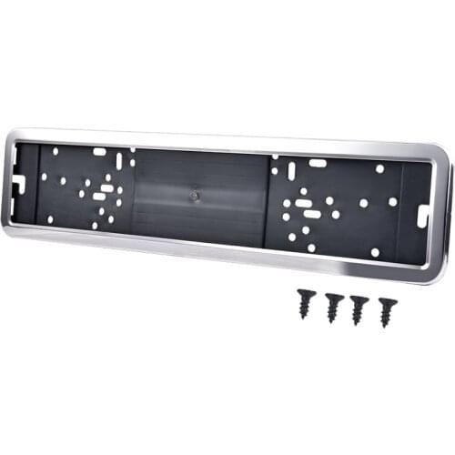 Car License Plate Frame Universal Plastic Number Plate Holder European License Frame With 4 Screws Car Exrerior Parts 1 Set