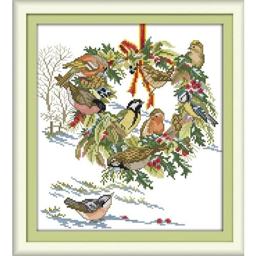 Needlework,DIY Cross stitch,Sets For Embroidery kits The wedding birds decro Counted Cross-Stitching,factory direct sale