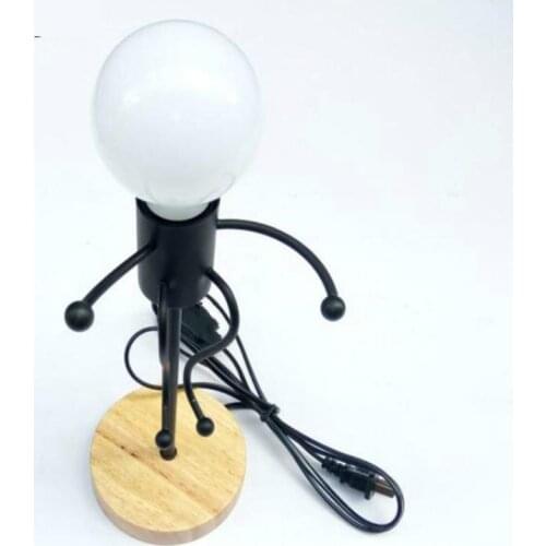 Modern Ac 90-260v E272017 New Table Lamp Wooden Iron Desk Lamps Luminarias De Mesa Wooden Nordic Led Table Lamp