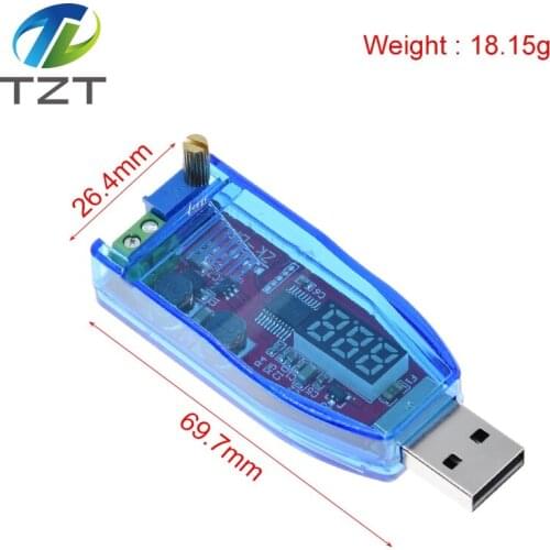 LED DC-DC 5V to DC 1-24V Adjustable Potentiometer USB Step Up/Down Buck Boost Converter Power Supply Voltage Regulator Module