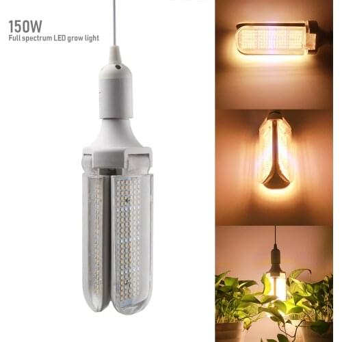 Led Grow Light Full Spectrum 150W 414LEDs E27 Lphytolamp For Plants Led Light Growing Lamp Indoor Greenhouse Seed Cultivation