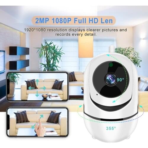 1080P Night Vision Smart Video Cams Wireless WIFI IP CCTV Camera Smart Home Security Night Vision Indoor GB Pet Baby Monitor
