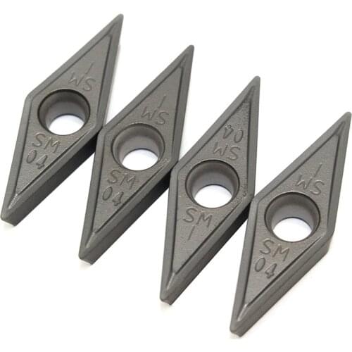 VCMT160404 SM IC907 908 Tungsten Carbide Internal Turning Tool Blade Carbide Insert Lathe Tools VCMT 160404 Turning Inserts