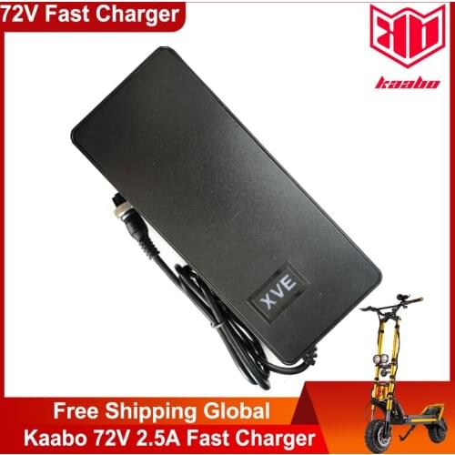 Original Kaabo E-Scooter Charger 72V 2.5A Fast Charger Kaabo Wolf Warrior E-Scooter Charger 72V Lithium Battery Charger