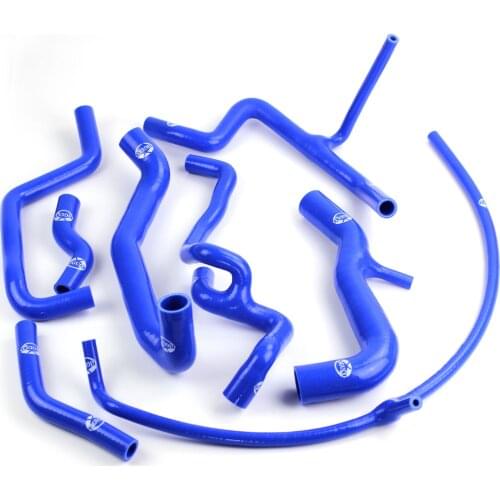 #0077 For Volkswagen 1994-1998 VW MK3 VR6 Golf Jetta GTI GLX 2.8 2.9 Silicone Radiator Hose Kit Blue