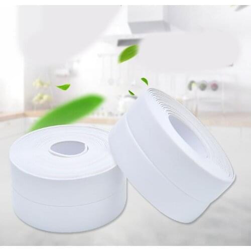 1 ROLL 3.2m*3.8cm Material Kitchen Bathroom Wall Sealing Tape Waterproof And Oil-resistant Tape For Kitchen Corner