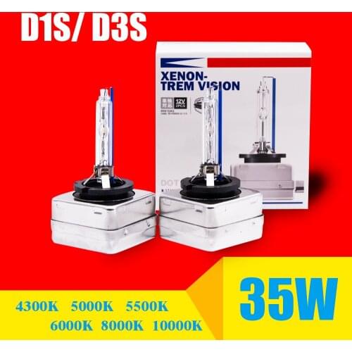 2pcs Original D1S Xenon 5000K D3S HID Bulb Lamp 4300K 8000K D1S 6000K Metal Claw 35W D1S D3S Car Headlight Bulb Car Styling