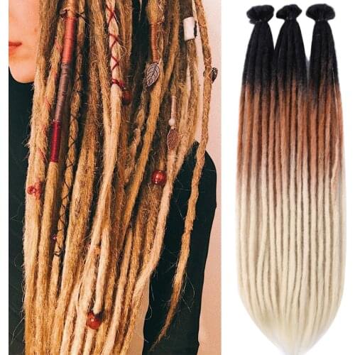 Betella Handmade Dreadlocks Hair Extensions For Women dreadlocks Hook Braidis Hair Faux Locs Crochet Hair Hook Braids Dreads