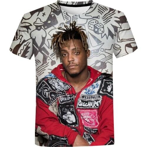 2021 Fashion Casual Juice Wrld 3D T Shirt Men Women Short Sleeve Tees Juice Wrld 3D Print Summer T Shirt Rapper Hip Hip Tops