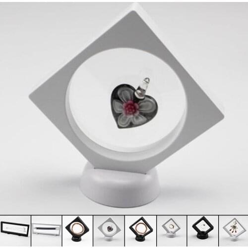 3D Floating Picture Frame Elasticity Clear Films Suspension Packing Box Pictures Protect Jewellery Display Stand Frame