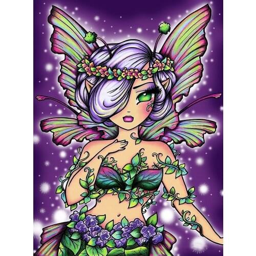 5D DIY Diamond Paintings Full Round AB Drill Mosaic Kits Embroidery Stickers Decoration diamond paint Anime Home Decor