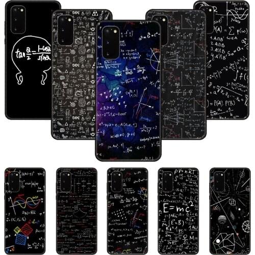 Phone Case For SamSung Galaxy S Note 10 20 7 6 9 8 Plus Edge E Ultra Lite Black Cover Coque Complex Formula Math Science