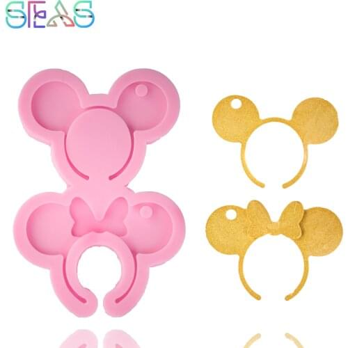 Mouse Headband Shaped Keychain Mold DIY Epoxy Silicone Resin Molds DIY Jewelry Making Epoxy Resin Mold