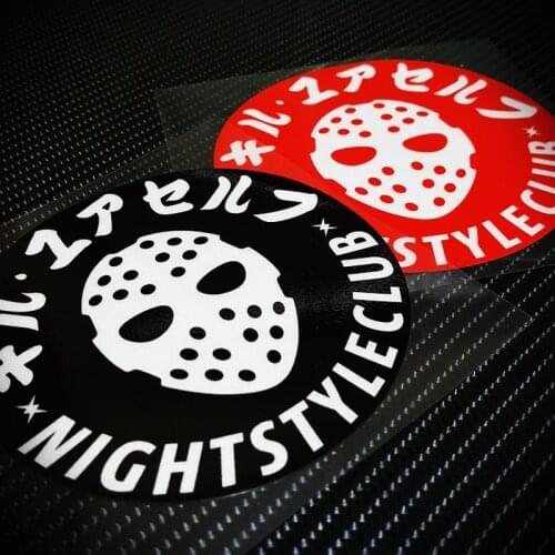 G141 10cm KANJOZOKU OSAKA Japan JDM Mask Night Style Club Waterproof Car Stickers Motorcycle Racing Decals Stickers
