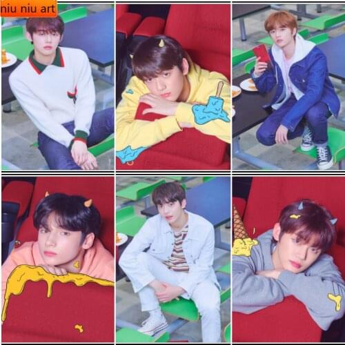 Kpop TXT Diamond Painting Diamond Inlaid Diamond Mosaic Full Diamond Embroidery Cross Stitch Kits Home Decoration