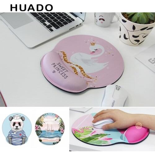 Computer mousepad Professional Optical Trackball PC Thicken Mouse Pad with wrist rest mouse mat for lol/skyrim/rainbow six siege