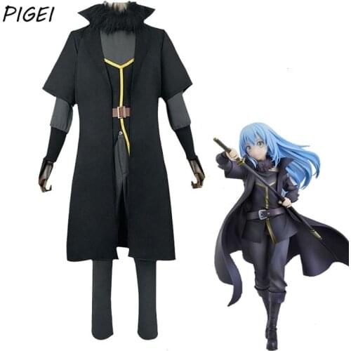 Anime That Time I Got Reincarnated as a Slime Rimuru Tempest Cosplay Costumes Coat Shirts Pants WIgs Suits Women Mens Halloween