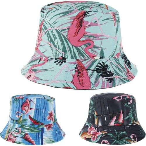 New Fashion 3D Printed Bucket Hat Womens Travel Sunhat Seasons Outdoor Hats Double-side Wear Cotton Casual Caps for Adult