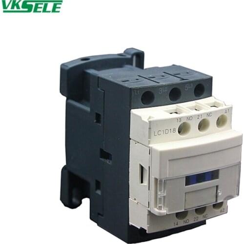China supplier LC1D18 CJX2 Series 24V 110V 240V 18A AC contactor magnetic 1 order