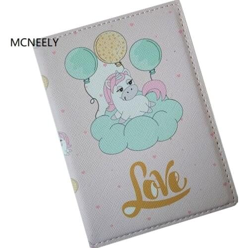 Cute Boy Love Travel Passport Cover Wallet Unisex Business Credit Card Air Ticket Wallet Organizer Drop Shipping Kids Gifts