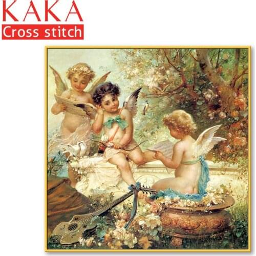 Cross stitch kits,Embroidery needlework sets with printed pattern,11CT-canvas for Home Decor Painting,Portrait Full NCKP057