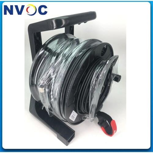 100 150 200 250 300 500M Portable Field Deployable Tactical Fiber Optic Cable Reels Winding Drum with SC ST FC LC ODC Connector