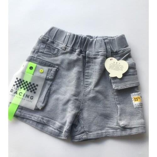 1piece /lot) 100% cotton 2020 new summer girl and boy soft jeans baby short pant 90cm 0-2 year old free shipping