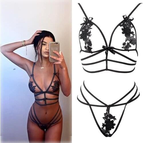 New Hot Sale Fashion Womens Lingerie Set Sexy Nightwear Underwear Sleepwear G-string Babydoll Lace Lingerie