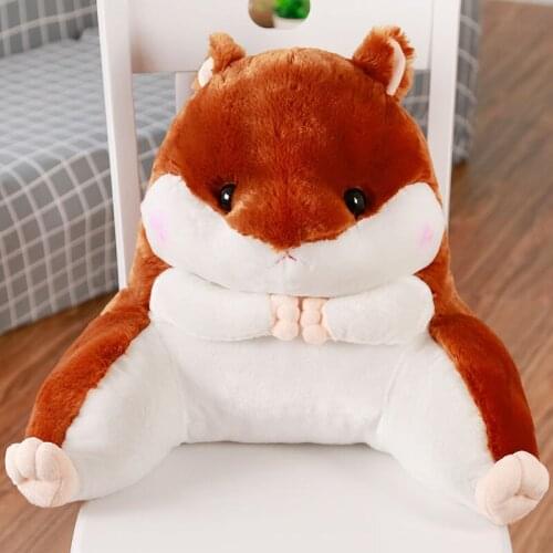 2021 New Arrival Cute Animal Shape Back Cushion Soft Wait Support Pillow Office Chair Backrest Student Seat Decor Home Pillows