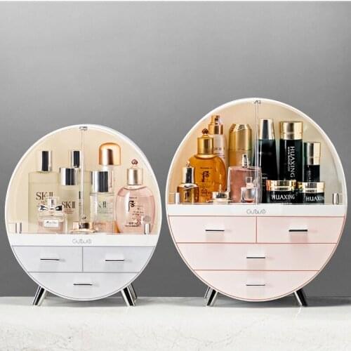 Home Fashion Drawer Makeup Storage Box Bathroom Brush Lipstick Holder Desktop Acrylic Jewelry Cosmetic Skin Care Organizer Rack