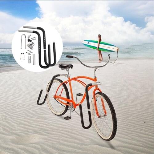 Bicycle Surfboard Carrier Rack Mount Holder Black Surfing Carrier Mount to Seat Post Surfboard Bracket Upgrade Version