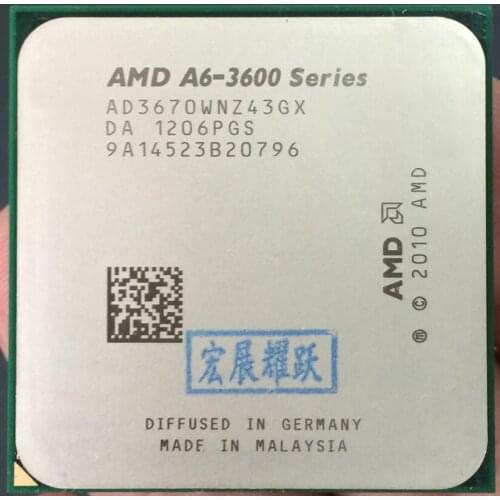 AMD A4-Series A6-3670 A6 3670 Quad-Core CPU 100% working properly Desktop Processor 100% working properly Desktop Processor