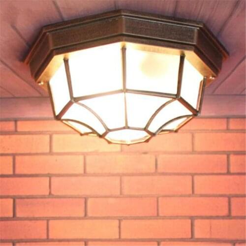 Retro Industrial Loft Nordic outdoor Ceiling Light vintage balcony aisle outdoor surface mounted ceiling lamp Moisture-proof