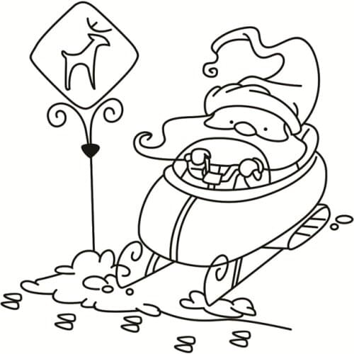 Santa claus Transparent Silicone Rubber Stamp Sheet Cling Scrapbooking DIY Cute Pattern Photo Album PaperCard Stamp