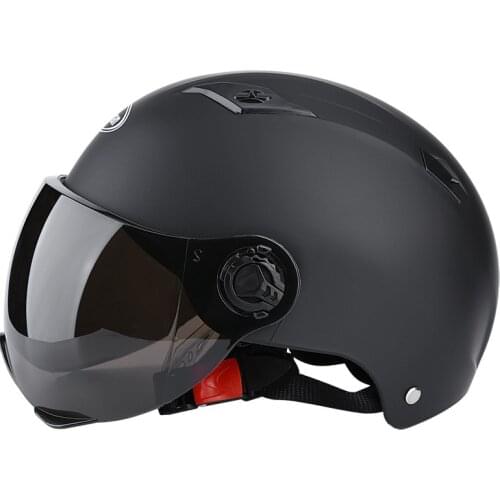 Electric Motorcycle Helmets Half Helmet Scooter Motor Crash Helmet Bye Helmets For Moto Bike Sunshade Sun Protection Summer