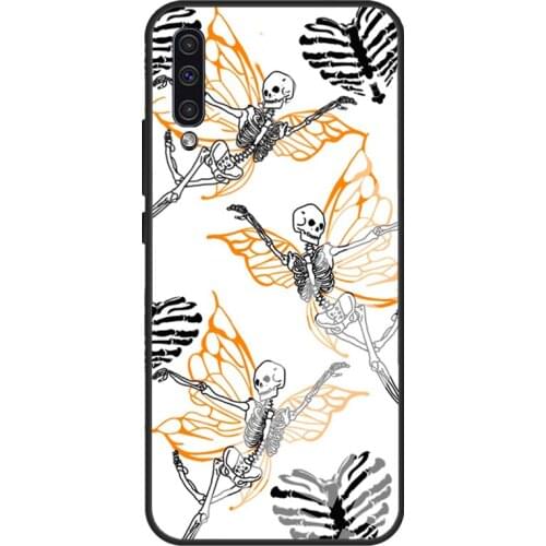 FAIRY SKELETON For Samsung A21S A20e A10 A20 A30 A50 A70 A31 A51 A71 A12 A52 A72 A32 Tempered Glass Case