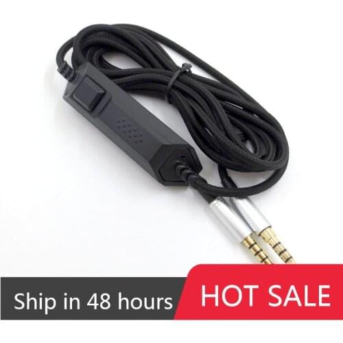 Replacement Audio Cable For logitech Astro A10 A40 Headphones Fits Many Headphones Microphone Volume Control 23 AugT2